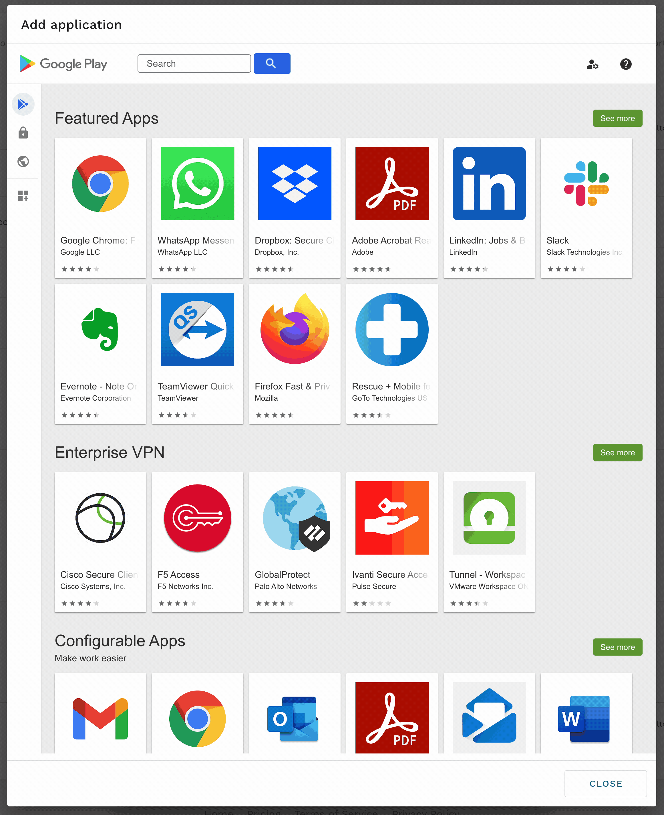 Google Play Store, PDF